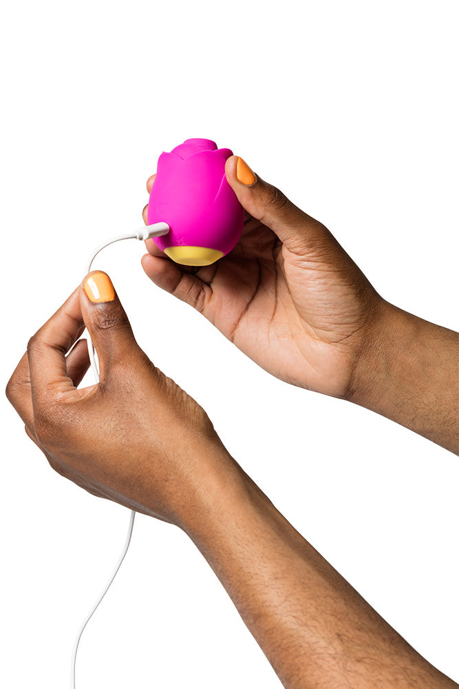 Romp - Rose Air Pulse Clitoral Stimulator - Pink - Stag Shop