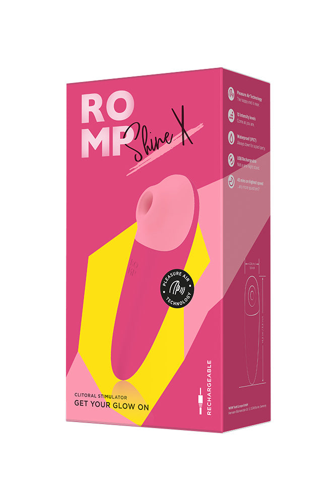 Romp - Shine X Air Pulse Stimulator - Pink - Stag Shop