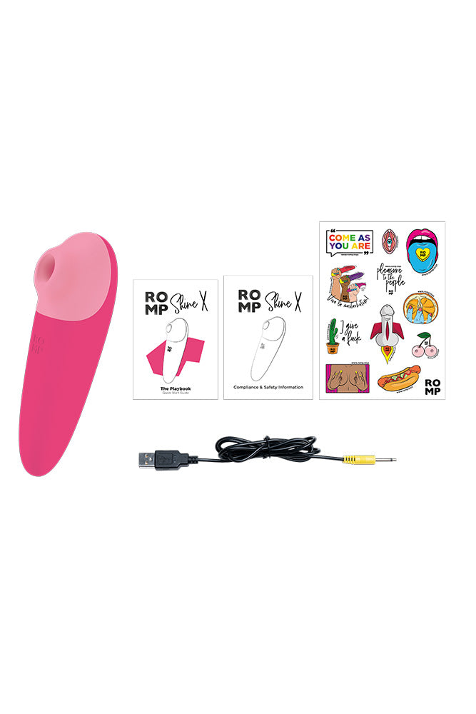 Romp - Shine X Air Pulse Stimulator - Pink - Stag Shop