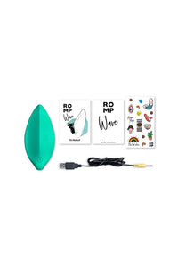 Thumbnail for Romp - Wave Lay-on Vibrator - Teal - Stag Shop