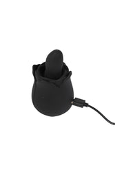 Creative Conceptions - Skins - Rose Buddies Bums N' Roses Rimming Vibrator - Black - Stag Shop