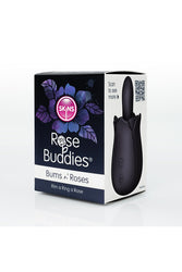 Creative Conceptions - Skins - Rose Buddies Bums N' Roses Rimming Vibrator - Black - Stag Shop