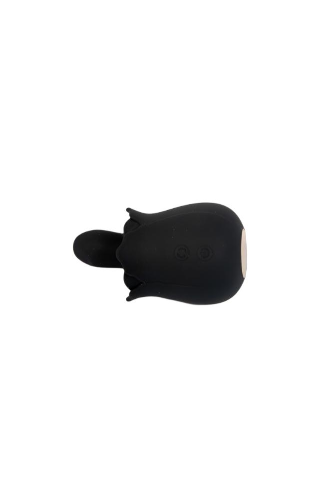 Creative Conceptions - Skins - Rose Buddies Bums N' Roses Rimming Vibrator - Black - Stag Shop