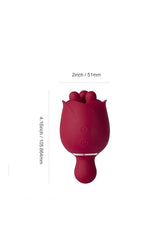 Honey Play Box - Rosewyn Rotating Rose Vibrator - Red - Stag Shop