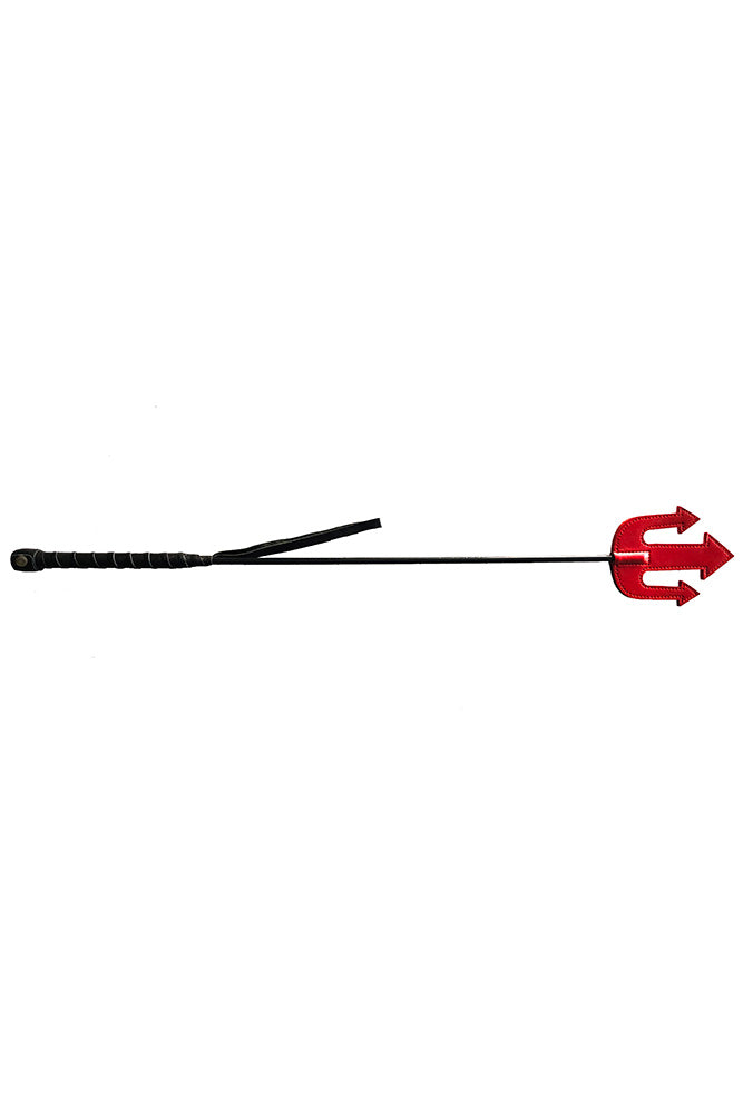 Rouge Garments - Leather Devil's Riding Crop - Red - Stag Shop