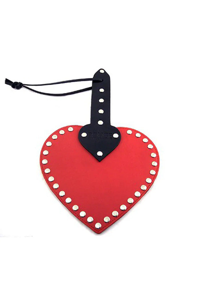 Rouge Garments - Leather Heart Paddle - Red/Black