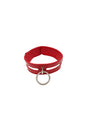 Rouge Garments - Leather Collar with 40cm Ring - Assorted Colours - Stag Shop