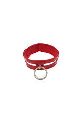 Rouge Garments - Leather Collar with 40cm Ring - Assorted Colours - Stag Shop