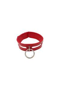 Thumbnail for Rouge Garments - Leather Collar with 40cm Ring - Assorted Colours - Stag Shop
