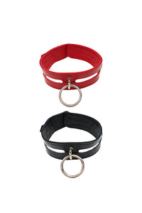 Thumbnail for Rouge Garments - Leather Collar with 40cm Ring - Assorted Colours - Stag Shop