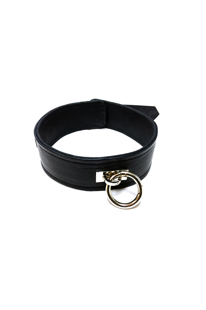 Rouge Garments - Leather Collar with O-Ring - Assorted Colours - Stag Shop