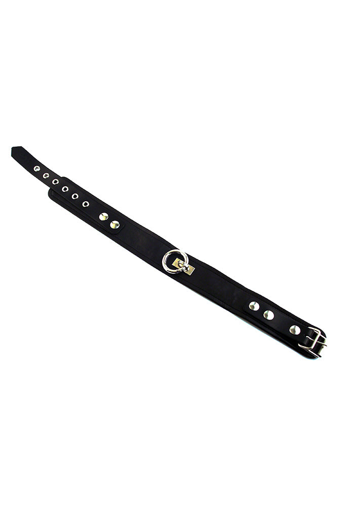 Rouge Garments - Leather Collar with O-Ring - Assorted Colours - Stag Shop