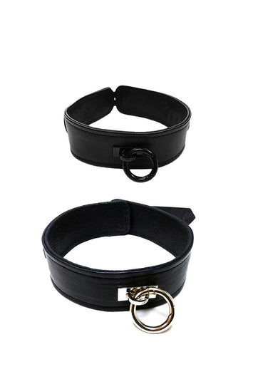 Rouge Garments - Leather Collar with O-Ring - Assorted Colours - Stag Shop
