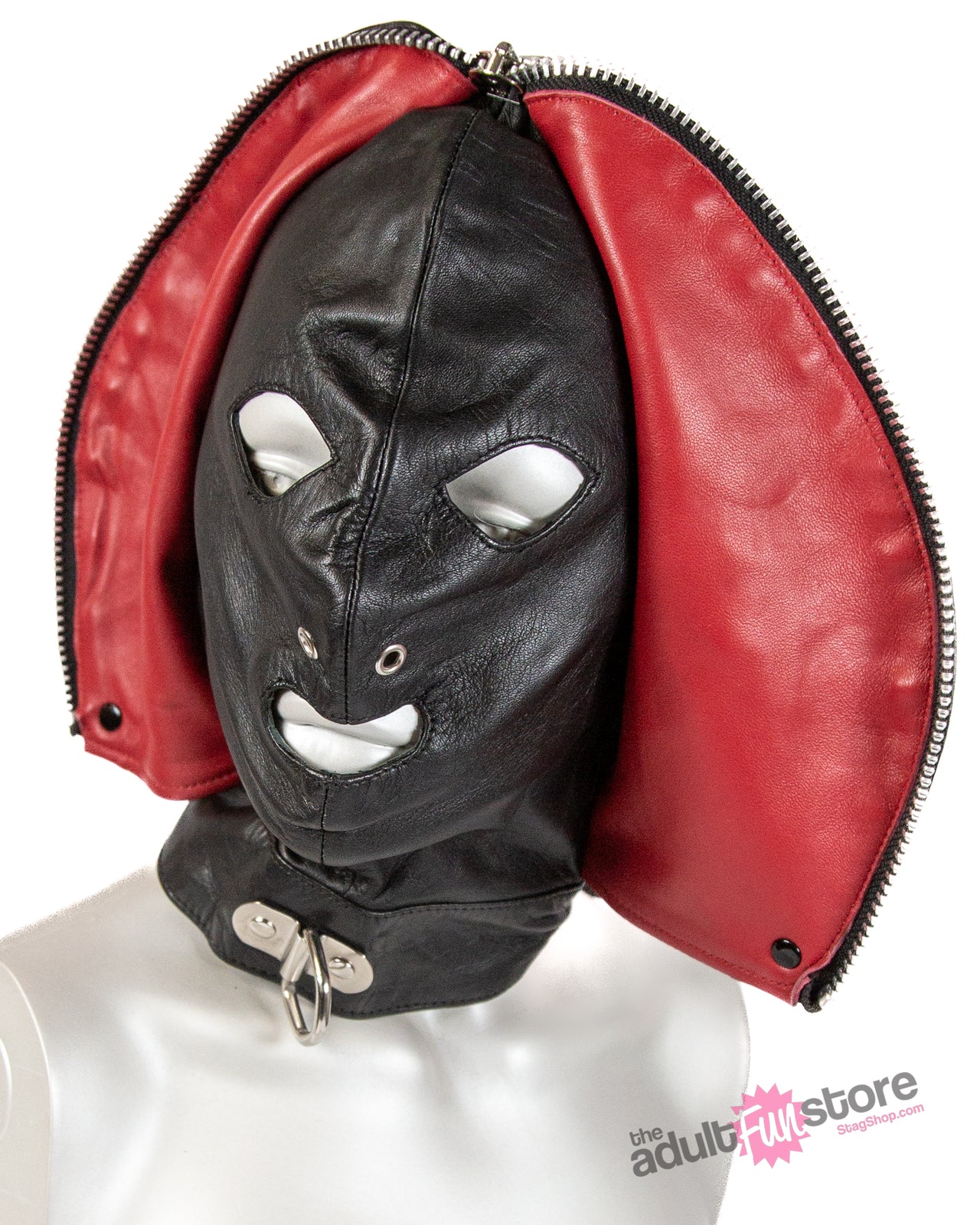 Rouge Garments - Leather Fly Trap Mask - Black - Stag Shop