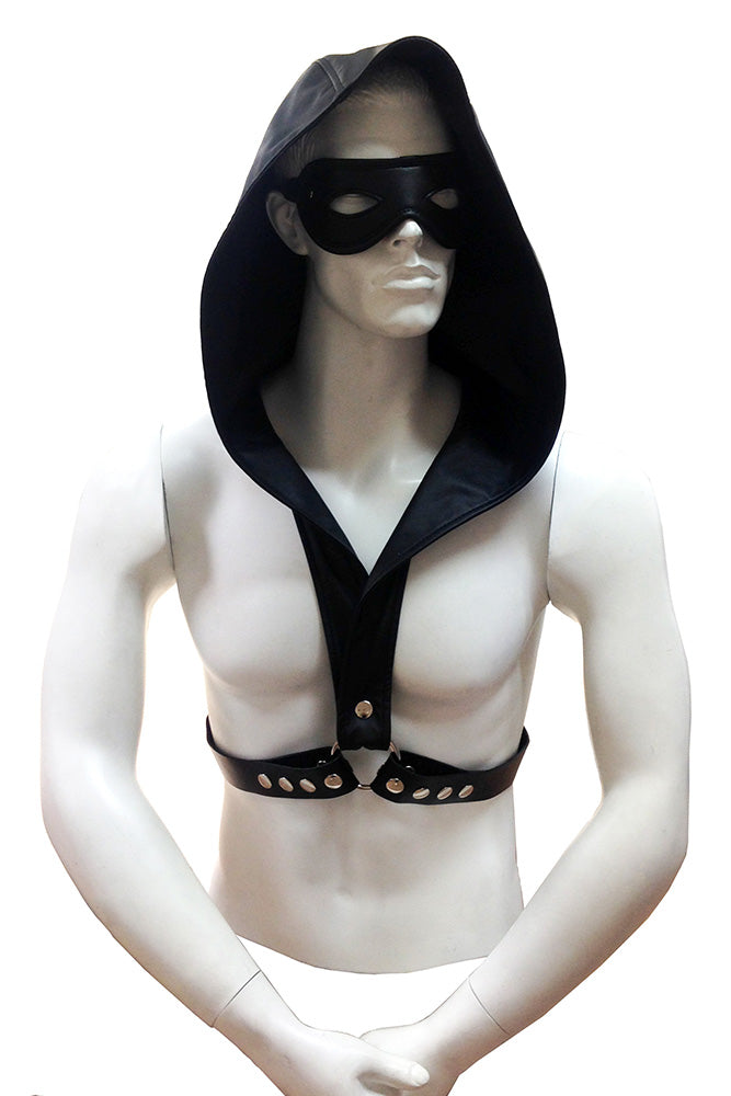 Rouge Garments - Hooded Leather Harness - Black - Stag Shop
