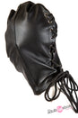 Rouge Garments - Leather Mask with Lace up Back - Black - Stag Shop