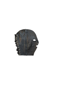 Thumbnail for Rouge Garments - Leather Mask with Lace up Back - Black - Stag Shop