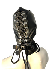 Rouge Garments - Leather Mask With D-Ring & Lockable Buckle Strap - Stag Shop