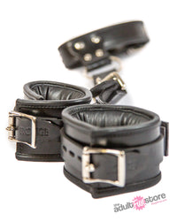 Thumbnail for Rouge Garments - Leather Neck to Wrist Restraint - Black - Stag Shop