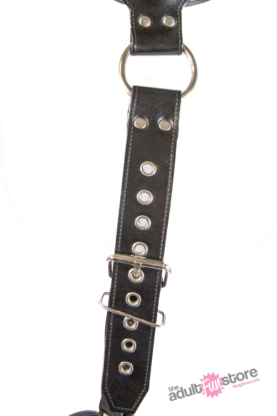 Rouge Garments - Leather Neck to Wrist Restraint - Black - Stag Shop