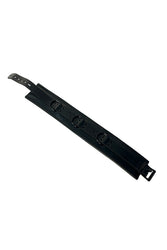 Rouge Garments - Padded Leather Collar with D-Rings & Lockable Strap - Stag Shop