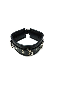 Thumbnail for Rouge Garments - Padded Leather Collar with D Rings - Black - Stag Shop