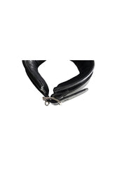 Rouge Garments - Padded Leather Collar with D Rings - Black - Stag Shop