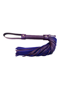 Thumbnail for Rouge Garments - Short Leather Flogger with Looped Handle - Assorted Colours - Stag Shop