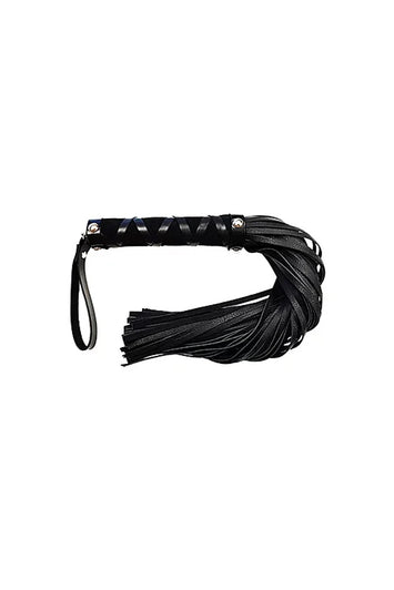 Rouge Garments - Short Leather Flogger with Studded Handle - Stag Shop