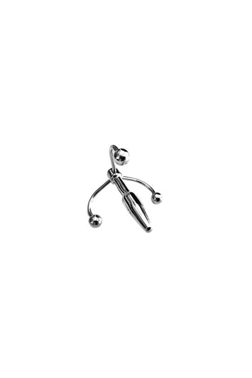 Rouge Garments - Stainless Steel Beaded Urethral Sound with Stopper - Stag Shop
