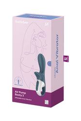 Satisfyer - Air Pump Booty 2 Inflatable Anal Vibrator - Black - Stag Shop