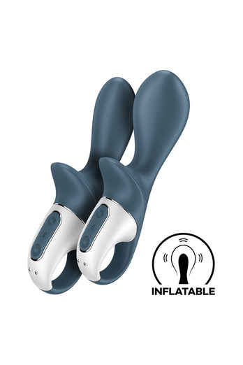 Satisfyer - Air Pump Booty 2 Inflatable Anal Vibrator - Black - Stag Shop