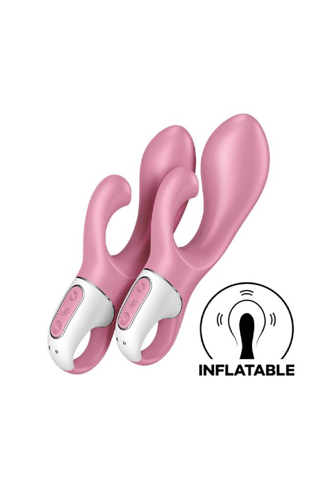 Satisfyer - Air Pump Bunny 2 Inflatable Rabbit Vibrator - Pink - Stag Shop