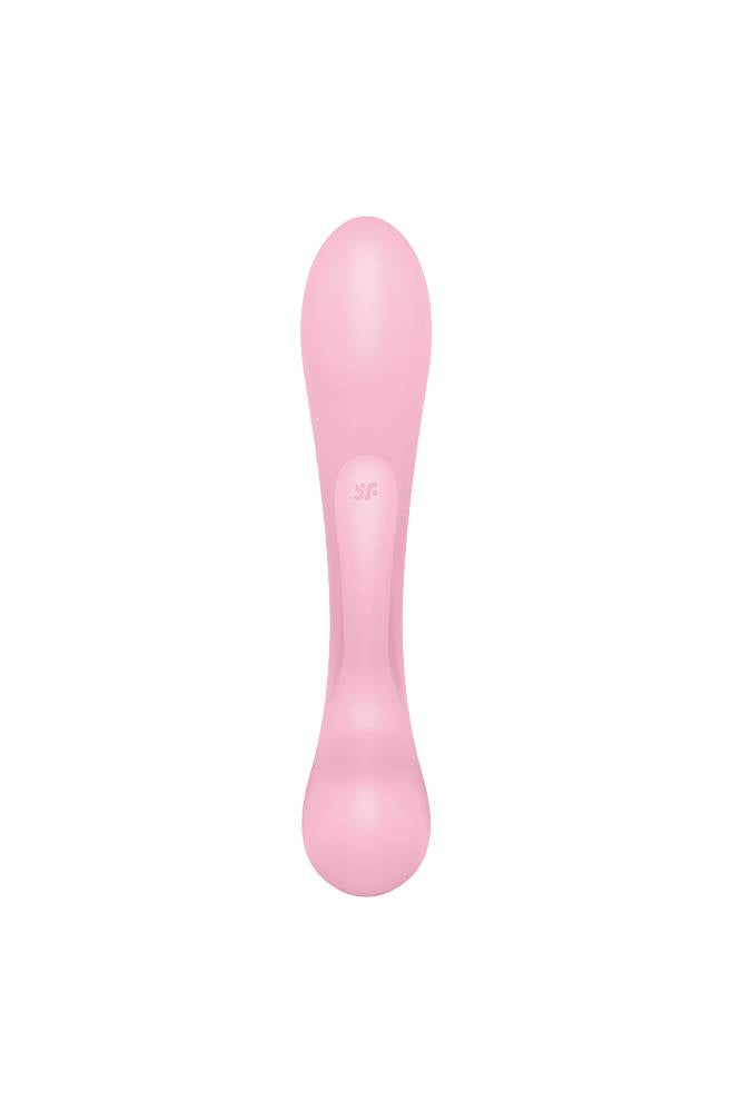 Satisfyer - Triple Oh 2-in-1 Wand & Rabbit Vibrator - Pink - Stag Shop