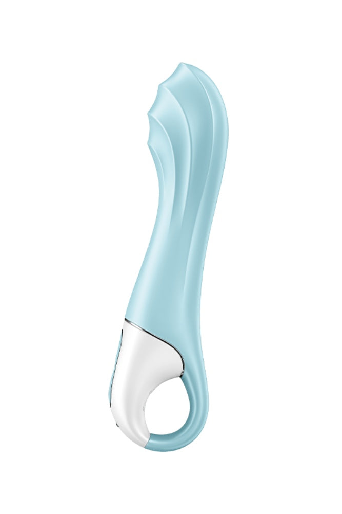 Satisfyer - Air Pump Inflatable Vibrator 5+ with App Control - Blue - Stag Shop