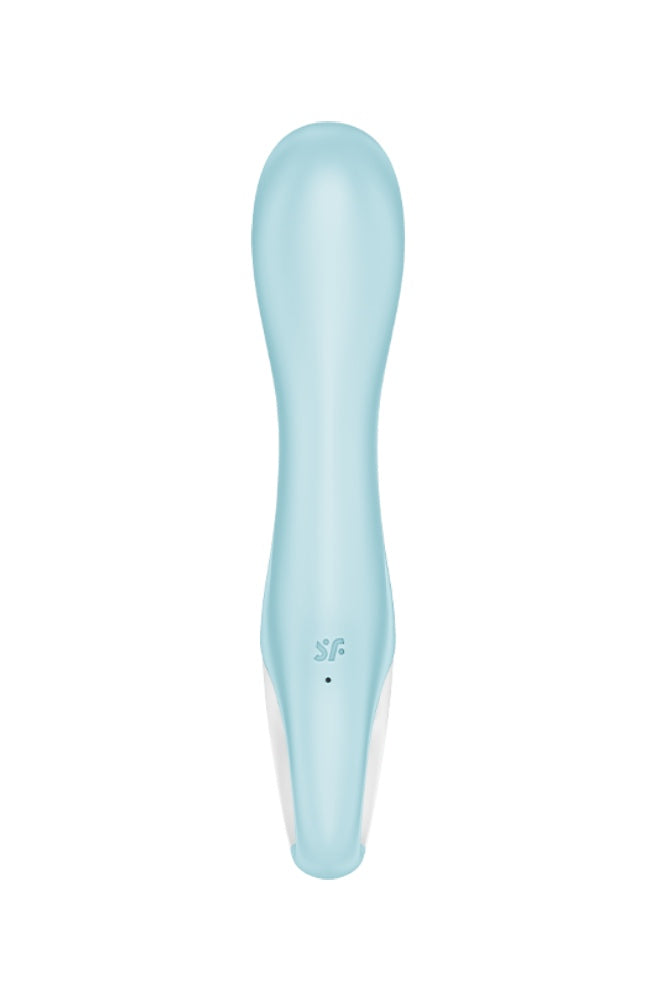 Satisfyer - Air Pump Inflatable Vibrator 5+ with App Control - Blue - Stag Shop