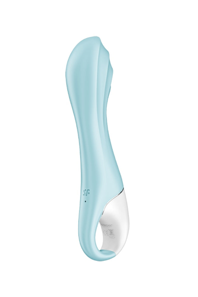 Satisfyer - Air Pump Inflatable Vibrator 5+ with App Control - Blue - Stag Shop