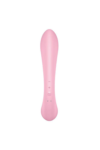 Satisfyer - Triple Oh 2-in-1 Wand & Rabbit Vibrator - Pink - Stag Shop