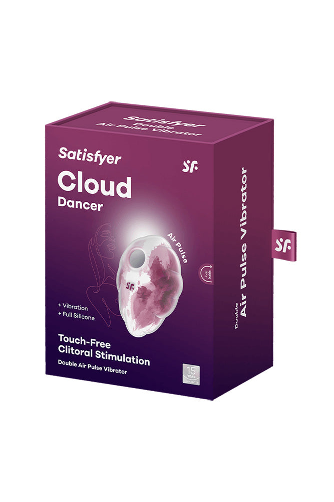 Satisfyer - Cloud Dancer Air Pulse Vibrator - White/Pink - Stag Shop