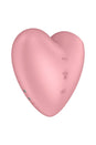 Satisfyer - Cutie Heart  Air Pulse Clitoral Stimulator - Pink - Stag Shop