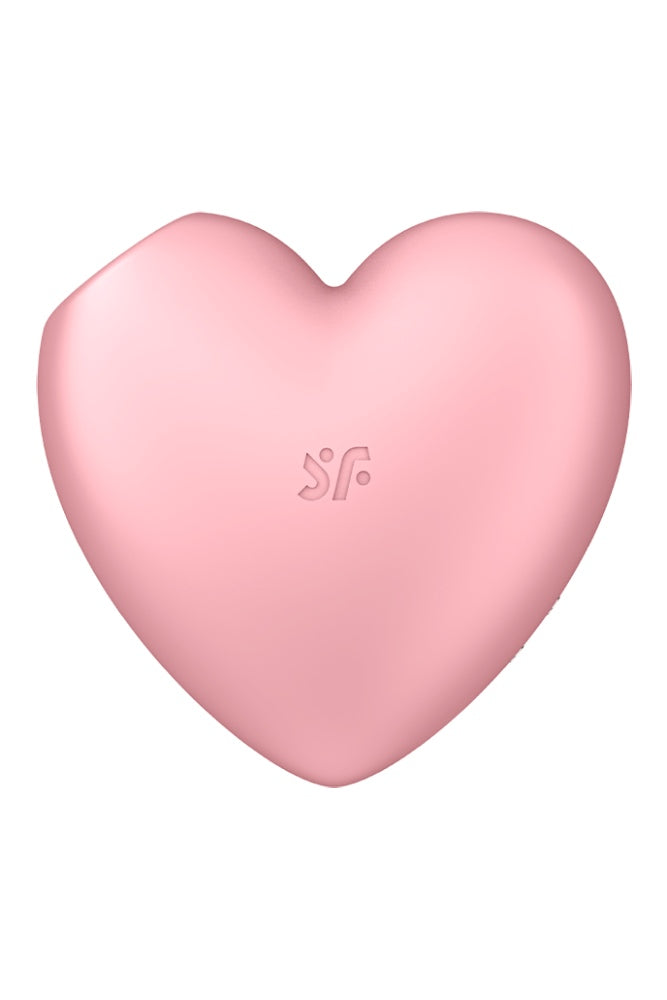 Satisfyer - Cutie Heart  Air Pulse Clitoral Stimulator - Pink - Stag Shop