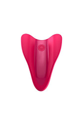 Satisfyer - High Fly - Silicone Finger Vibrator - Red - Stag Shop