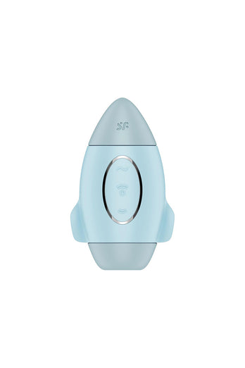 Satisfyer - Mission Control Air Pulse Clitoral Stimulator With Vibration - Blue - Stag Shop