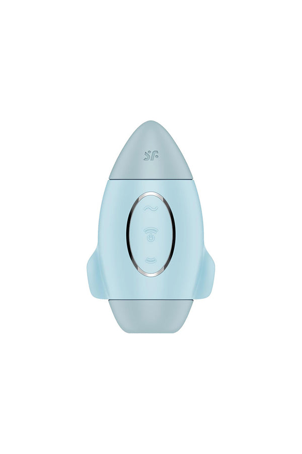 Satisfyer - Mission Control Air Pulse Clitoral Stimulator With Vibration - Blue - Stag Shop