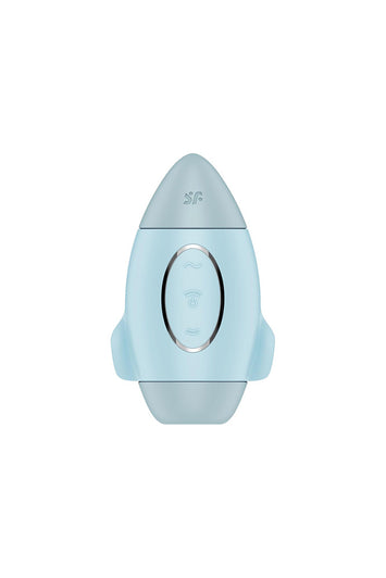 Satisfyer - Mission Control Air Pulse Clitoral Stimulator With Vibration - Blue - Stag Shop