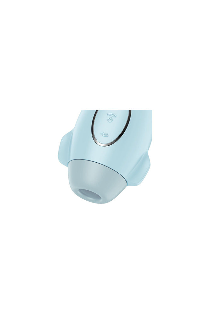 Satisfyer - Mission Control Air Pulse Clitoral Stimulator With Vibration - Blue - Stag Shop