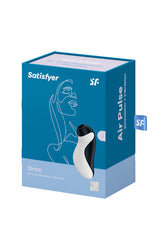 Satisfyer - Orca Air Pulse Clitoral Stimulator with Vibration - Black/White - Stag Shop