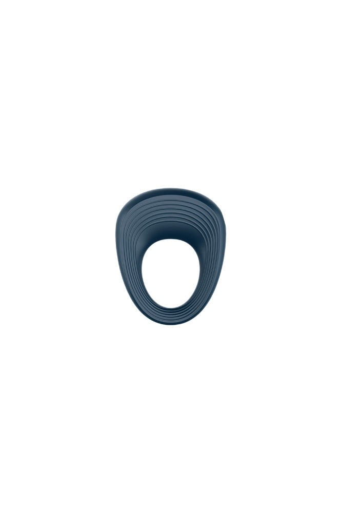 Satisfyer - Power Ring Vibrating Cock Ring - Navy - Stag Shop