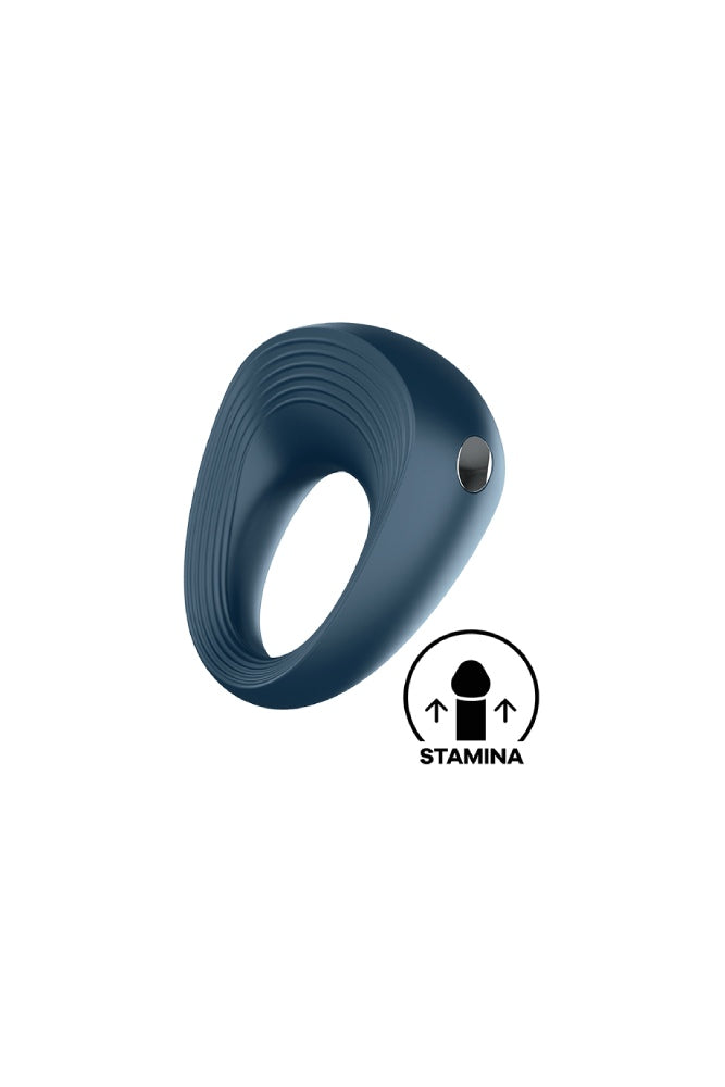 Satisfyer - Power Ring Vibrating Cock Ring - Navy - Stag Shop