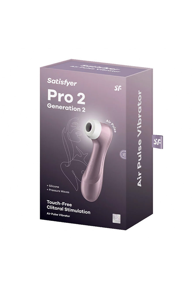 Satisfyer - Pro 2 Gen 2 Air Pulse Clitoral Stimulator - Violet - Stag Shop